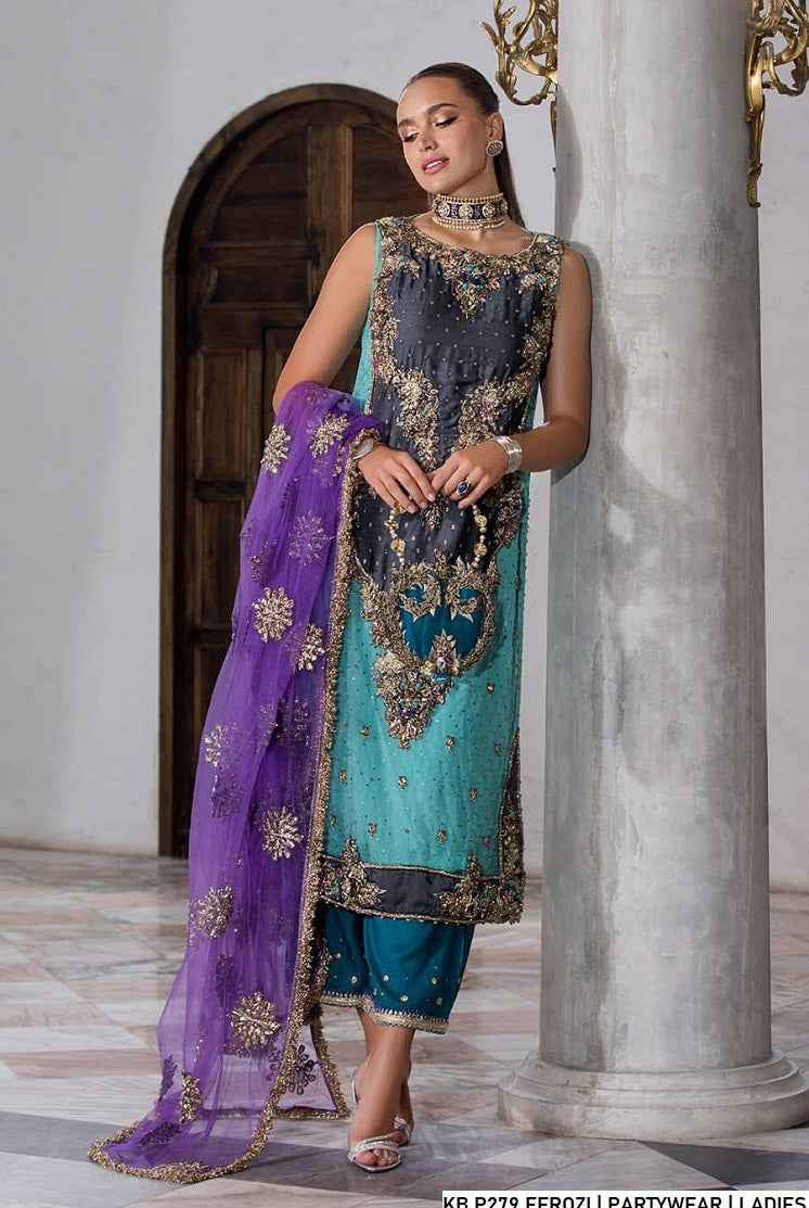 Khuda Baksh Collection Pakistan – Hand-Embroidered Luxury Designer Dress by Amir Boutique