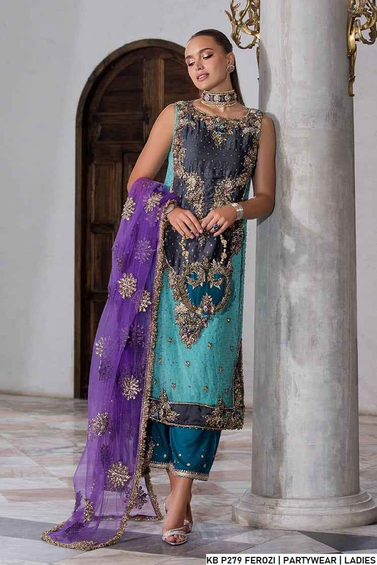 Khuda Baksh Collection Pakistan – Hand-Embroidered Luxury Designer Dress by Amir Boutique