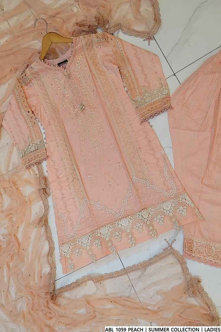 ABL 1059 PEACH | FARSHI SHALWAR