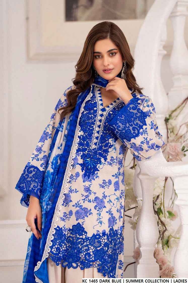 KC 1465 DARK BLUE | FARSHI SHALWAR