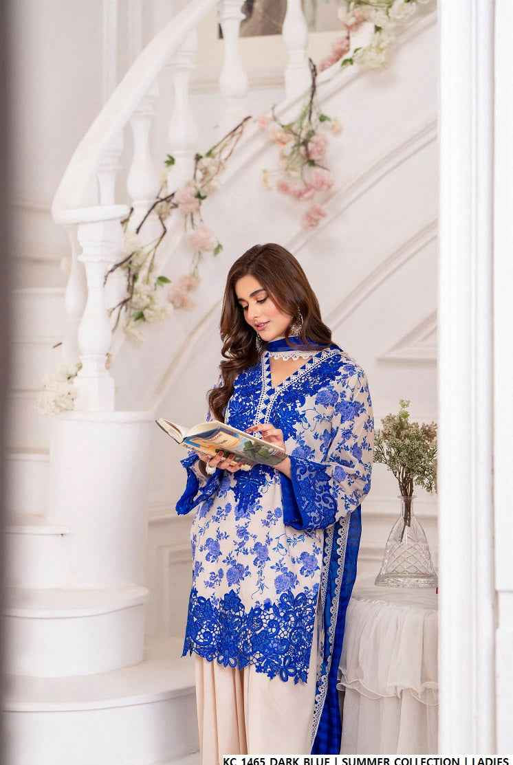 KC 1465 DARK BLUE | FARSHI SHALWAR