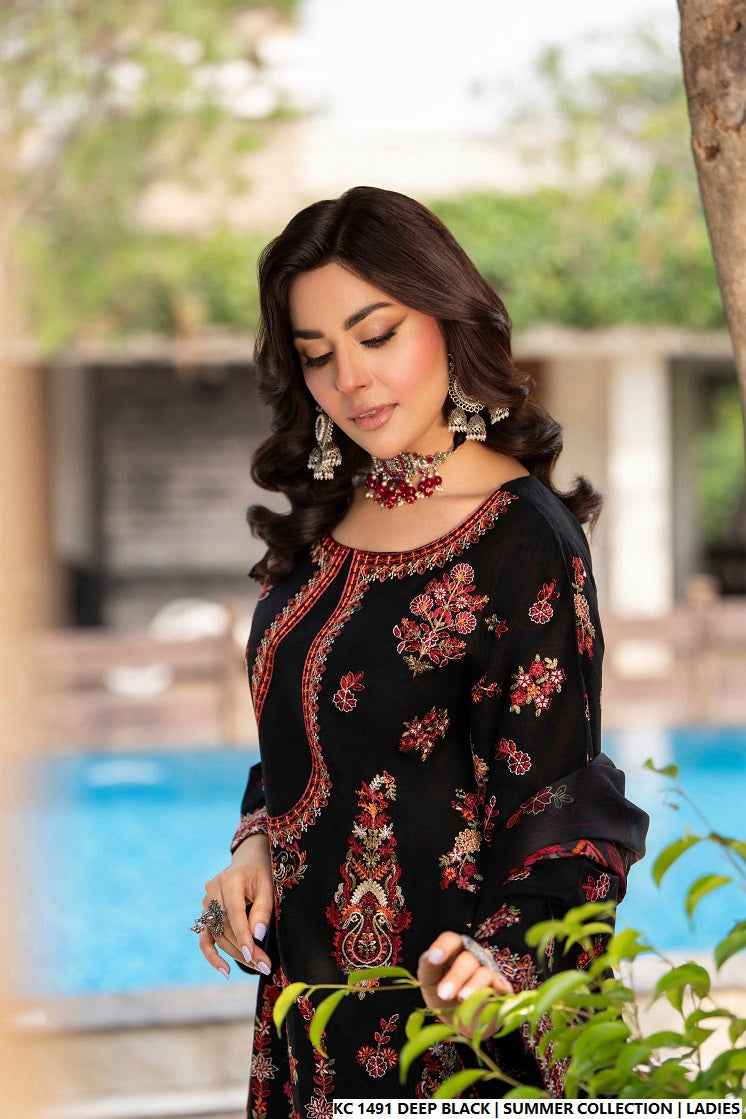 KC 1491 DEEP BLACK | FARSHI SHALWAR
