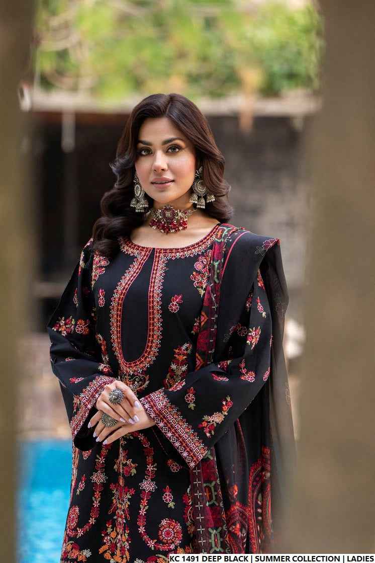 KC 1491 DEEP BLACK | FARSHI SHALWAR