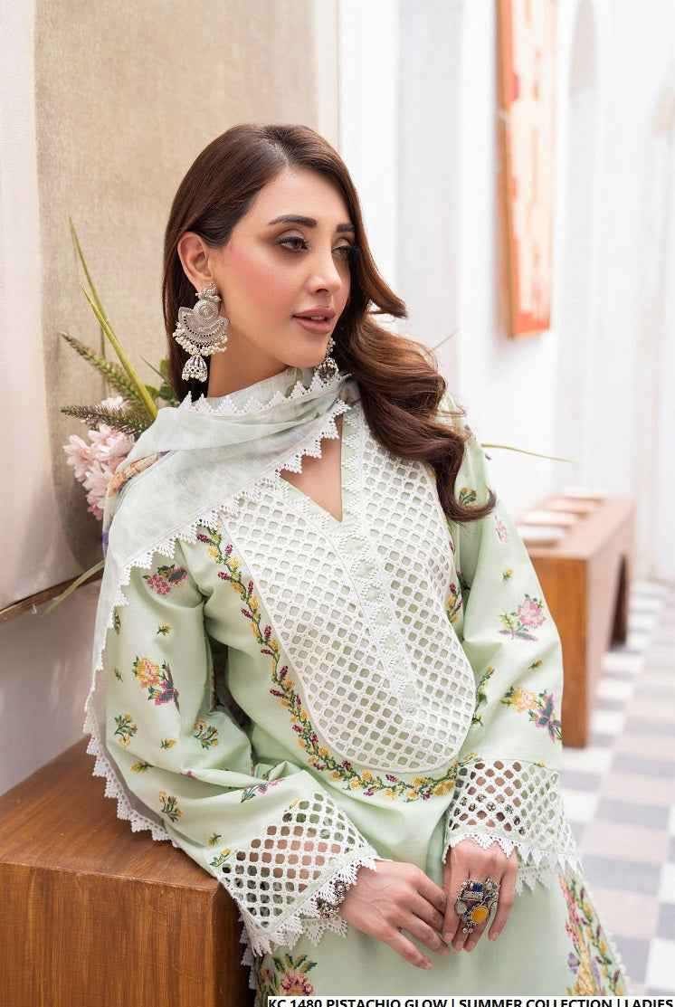 KC 1480 PISTACHIO GLOW | FARSHI SHALWAR