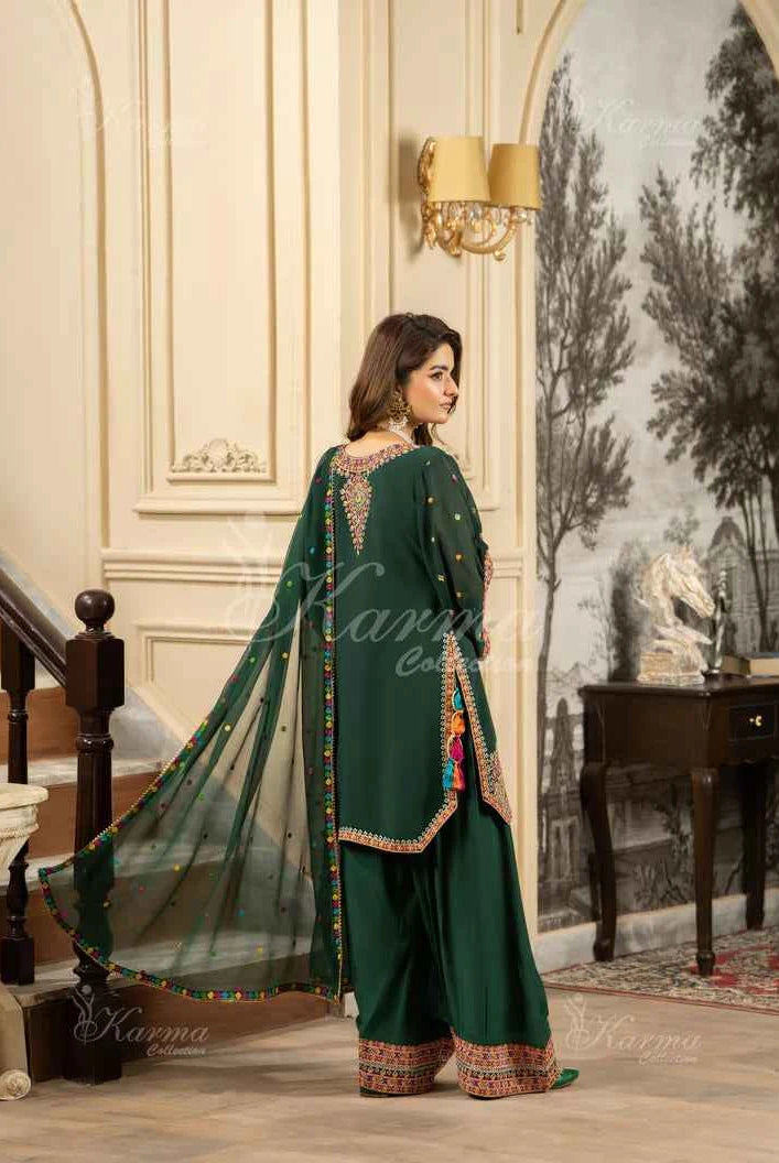 KC 465 B GRN FARSHI SHALWAR | ROOHI