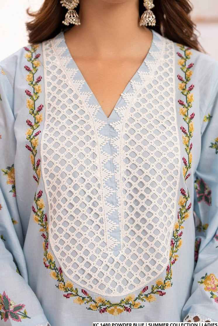 KC 1480 POWDER BLUE | FARSHI SHALWAR