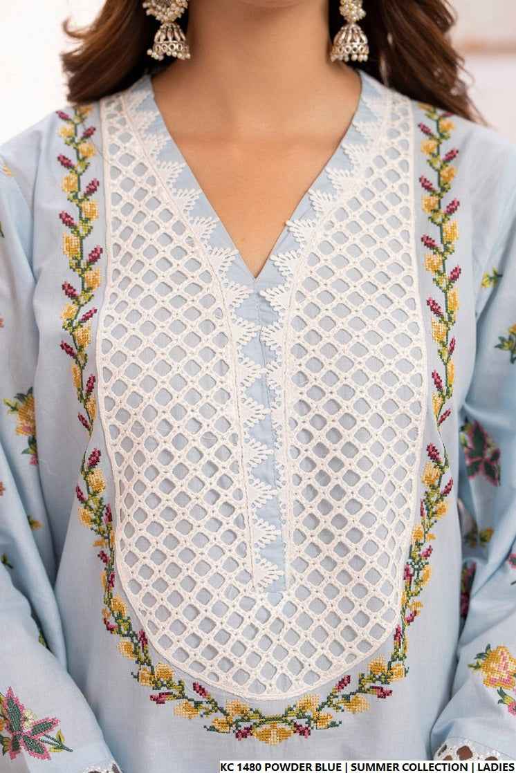 KC 1480 POWDER BLUE | FARSHI SHALWAR