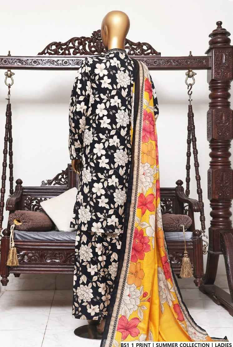 BS1 1 BLACK| FARSHI SHALWAR