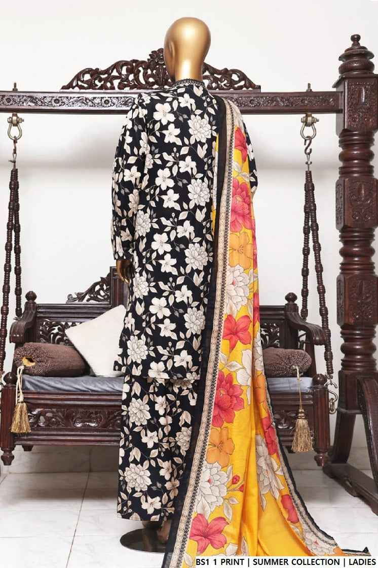 BS1 1 BLACK| FARSHI SHALWAR