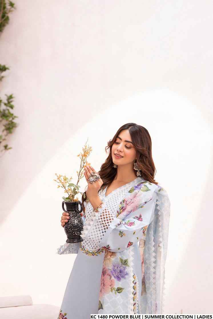 KC 1480 POWDER BLUE | FARSHI SHALWAR