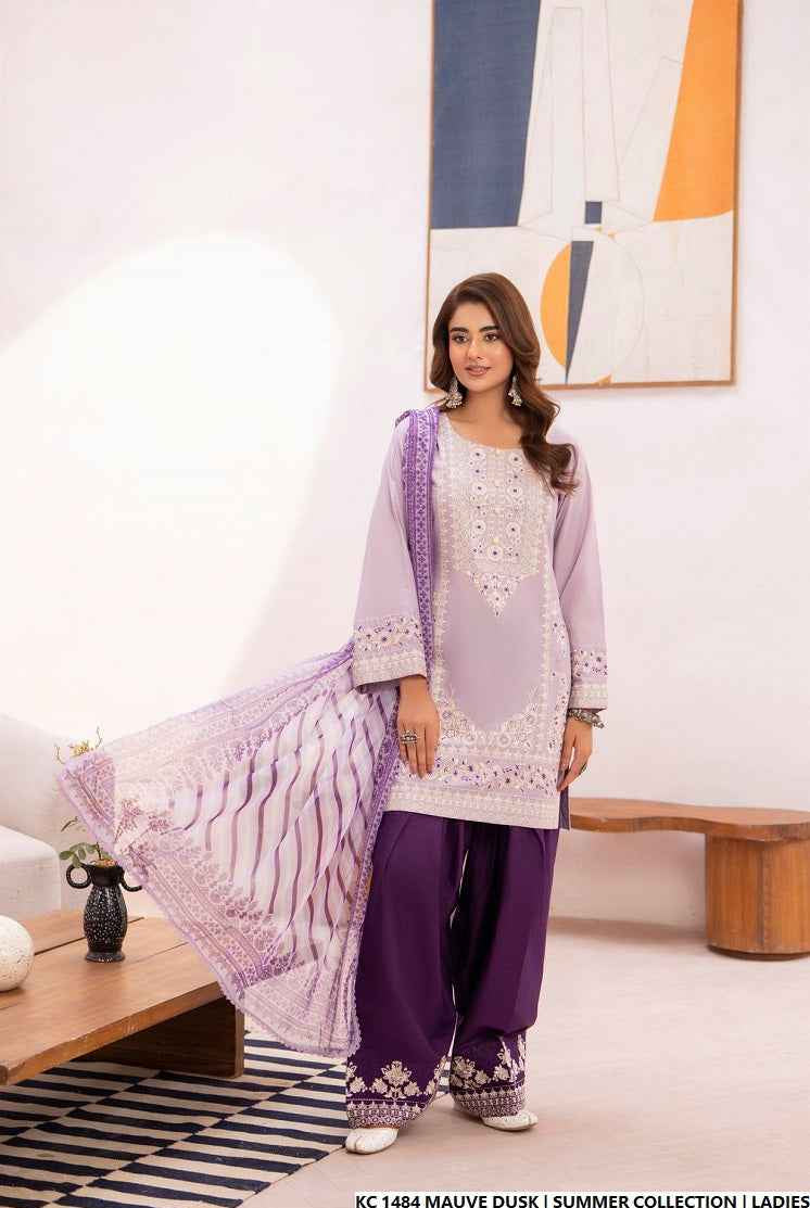 KC 1484 MAUVE DUSK | FARSHI SHALWAR