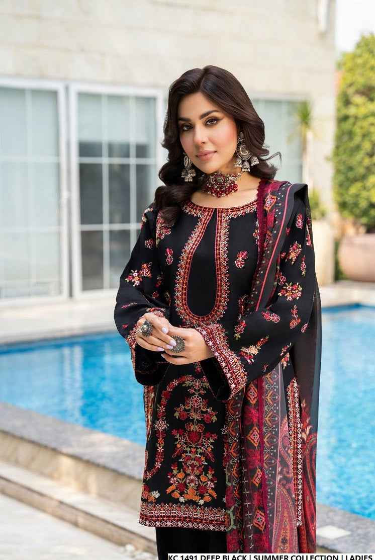 KC 1491 DEEP BLACK | FARSHI SHALWAR