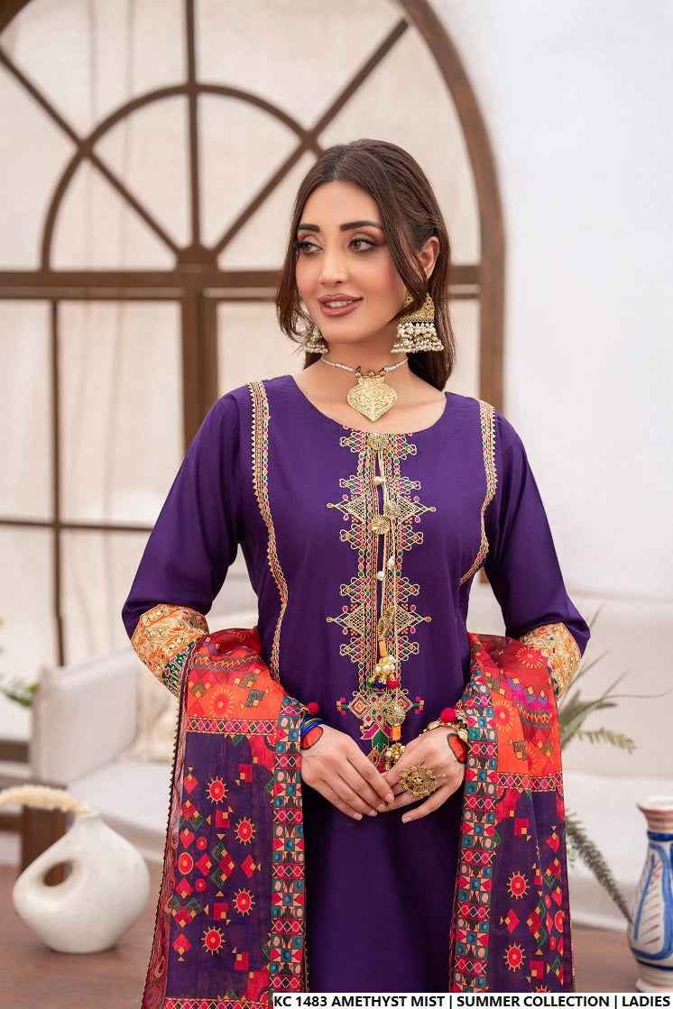 KC 1483 AMETHYST MIST | FARSHI SHALWAR