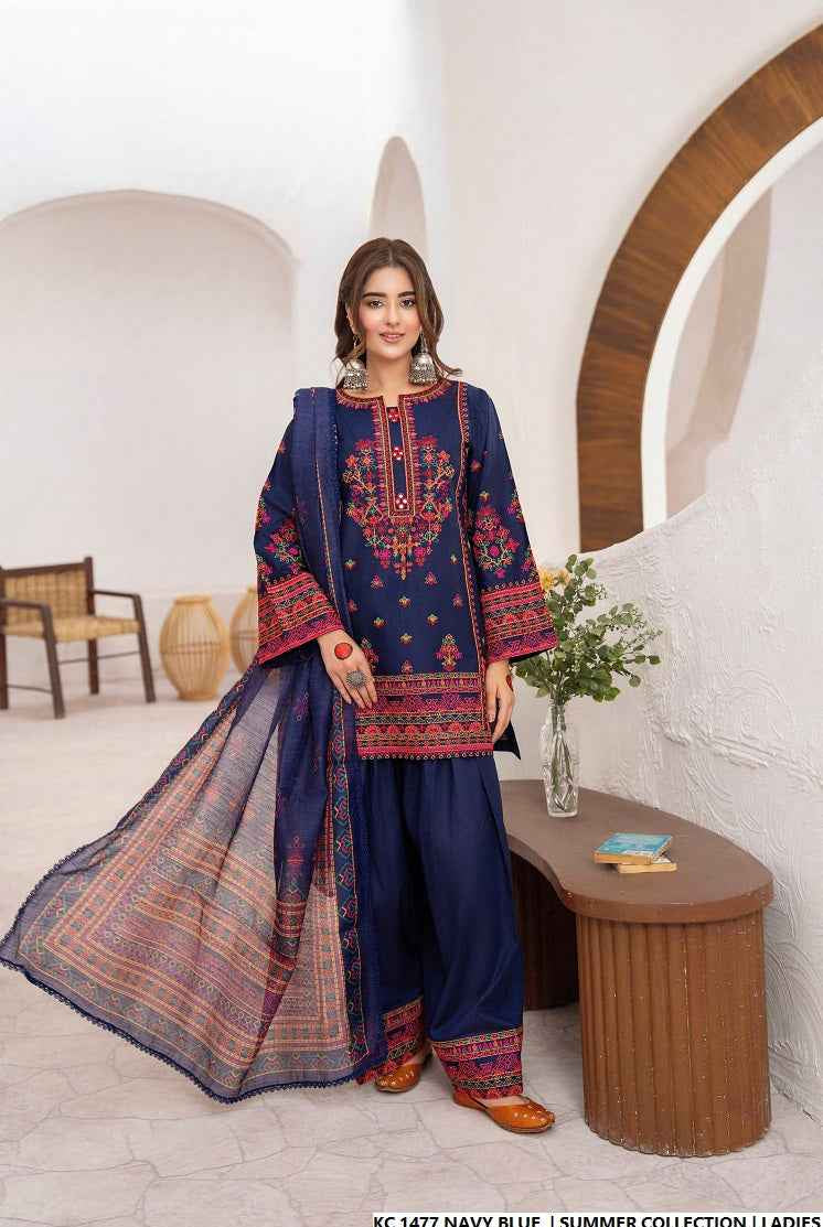 KC 1477 NAVY BLUE | FARSHI SHALWAR