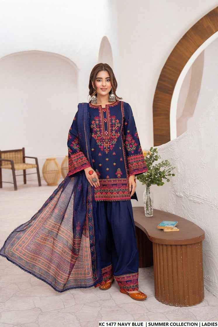 KC 1477 NAVY BLUE | FARSHI SHALWAR