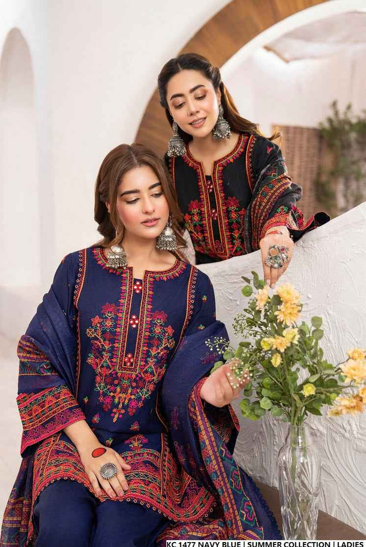 KC 1477 NAVY BLUE | FARSHI SHALWAR