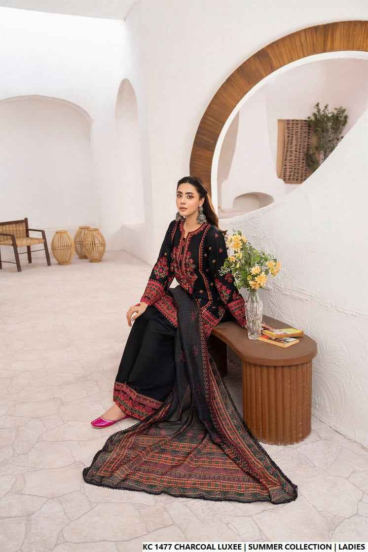 KC 1477 CHARCOAL LUXE | FARSHI SHALWAR