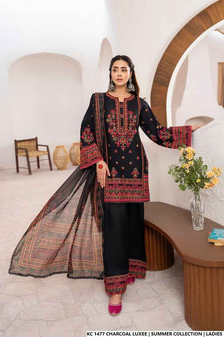 KC 1477 CHARCOAL LUXE | FARSHI SHALWAR
