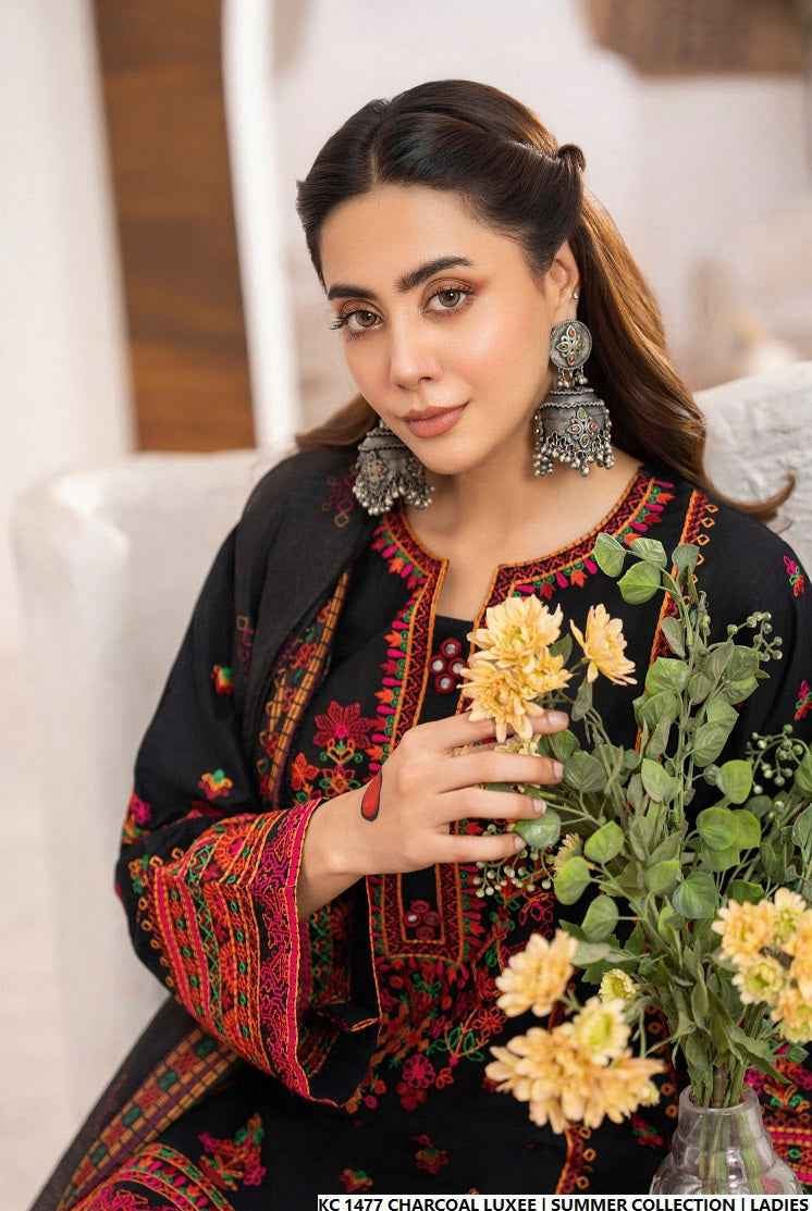 KC 1477 CHARCOAL LUXE | FARSHI SHALWAR