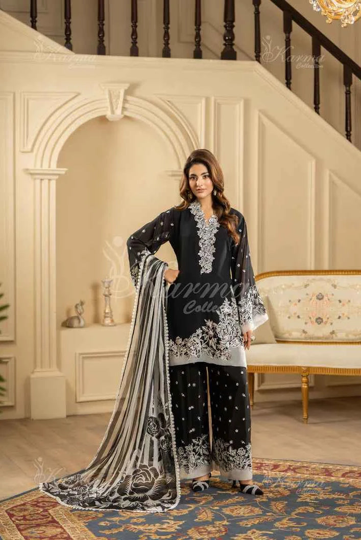 KC 469 BLK FARSHI SHALWAR | ROOHI