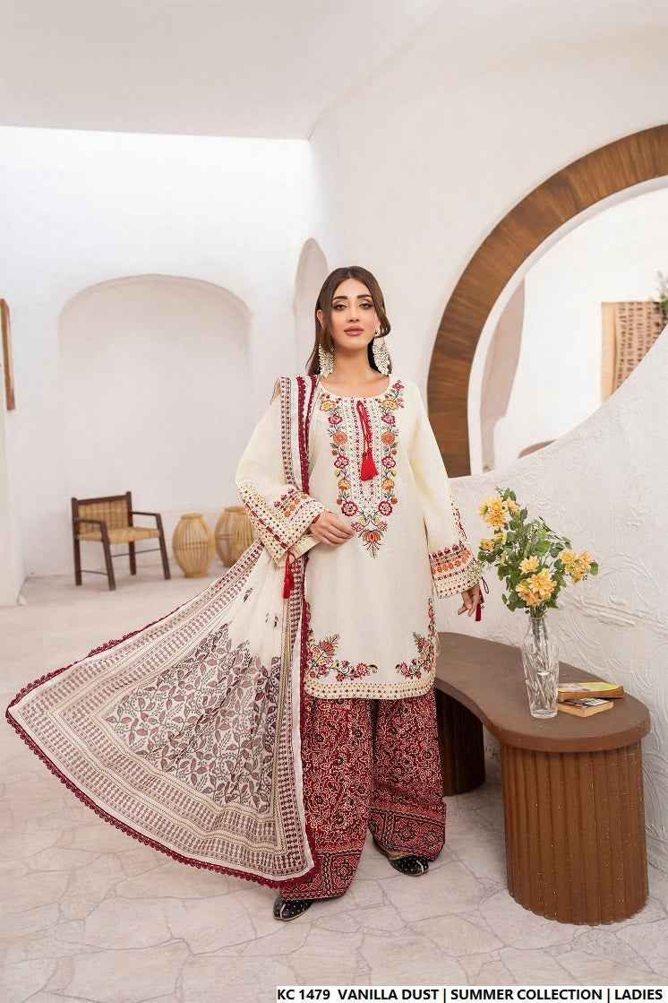 KC 1479 VANILLA DUST | FARSHI SHALWAR