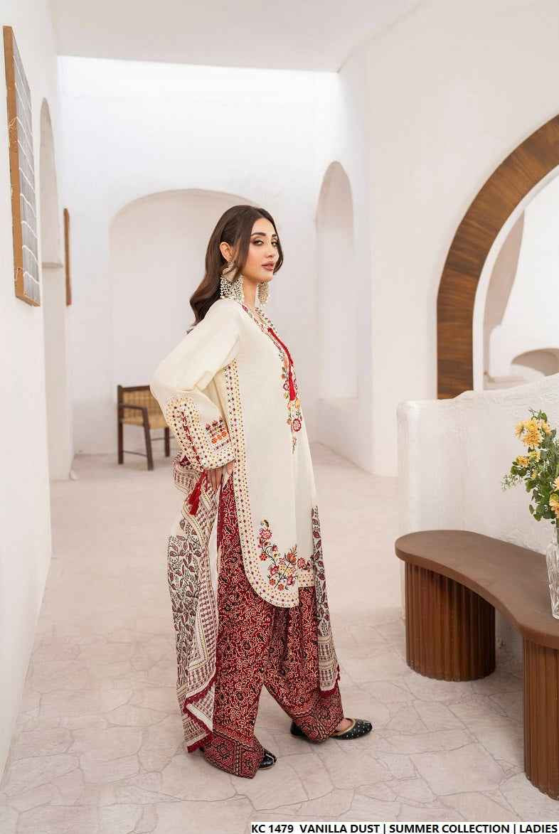 KC 1479 VANILLA DUST | FARSHI SHALWAR