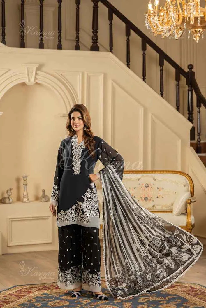 KC 469 BLK FARSHI SHALWAR | ROOHI