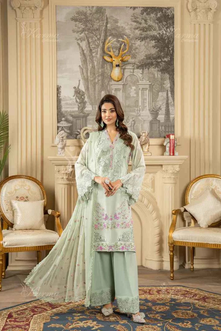 KC 464 L GRN FARSHI SHALWAR | ROOHI