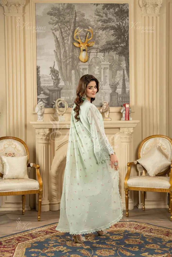 KC 464 L GRN FARSHI SHALWAR | ROOHI
