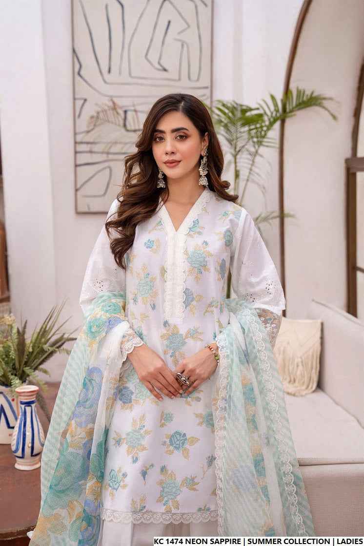 KC 1474 NEON SAPPHIRE FARSHI SHALWAR