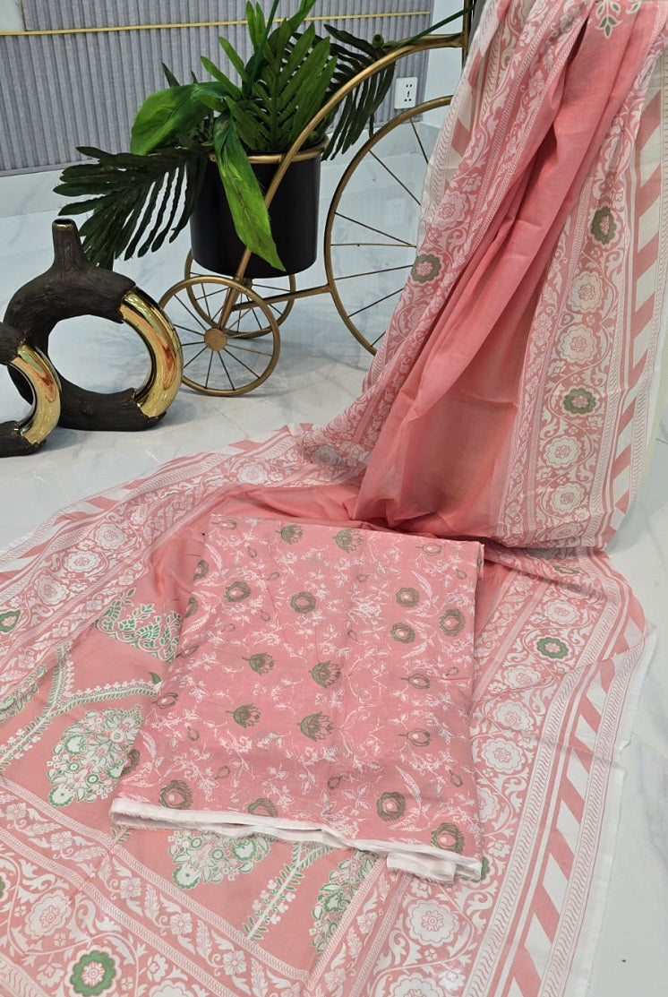 Lawn 2-piece summer collection - Pakistani women's casual breathable lawn suit front view