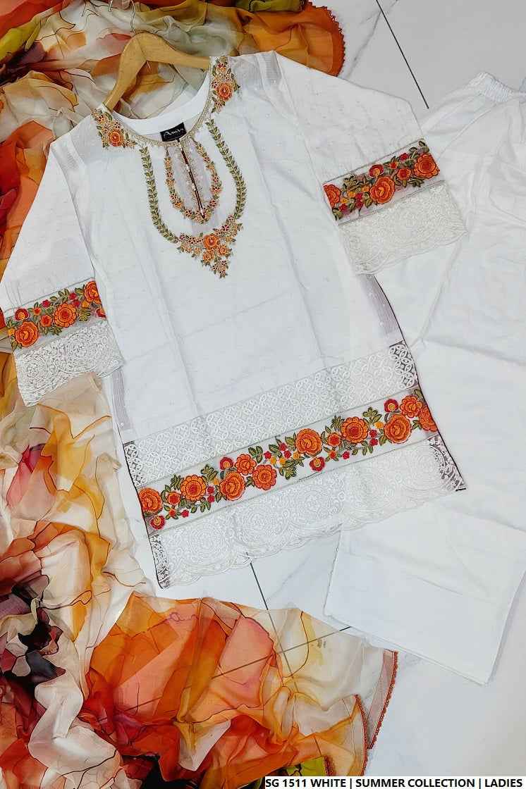 SG 1511 WHITE | FARSHI SHALWAR