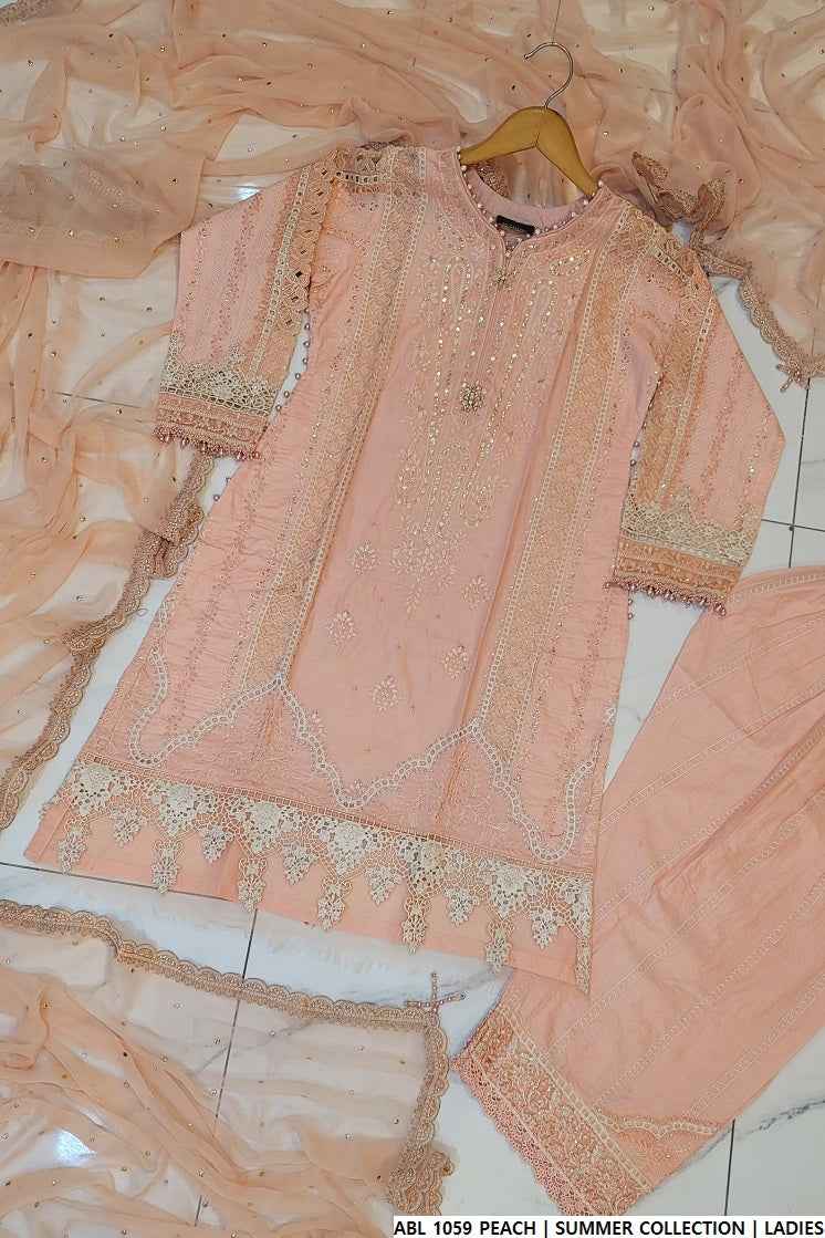 ABL 1059 PEACH | FARSHI SHALWAR