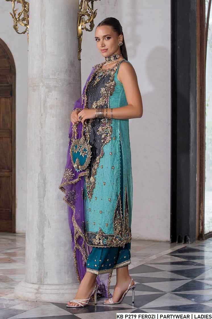 Khuda Baksh Collection Pakistan – Hand-Embroidered Luxury Designer Dress by Amir Boutique