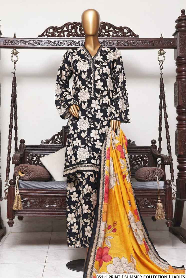 BS1 1 BLACK| FARSHI SHALWAR