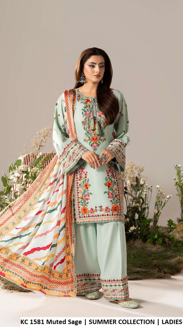 Daily wear pret suits collection - ready to wear Pakistani casual suits
