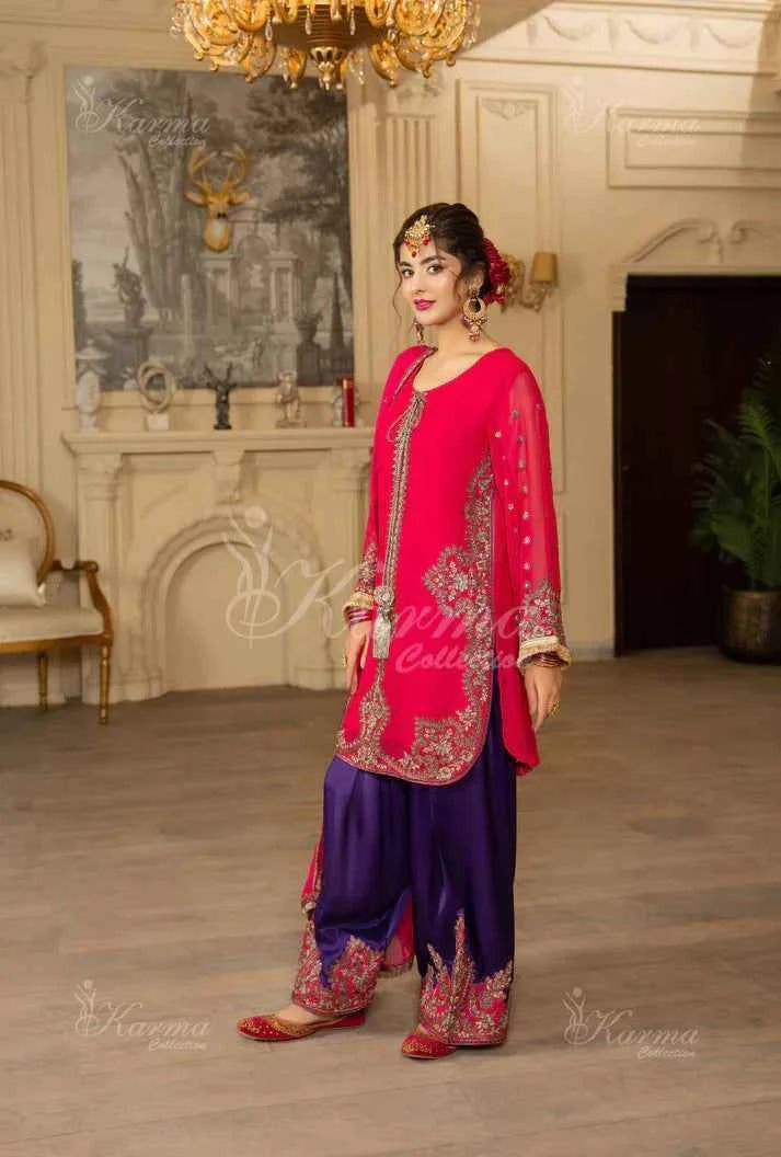 KC 466 S PNK FARSHI SHALWAR | ROOHI