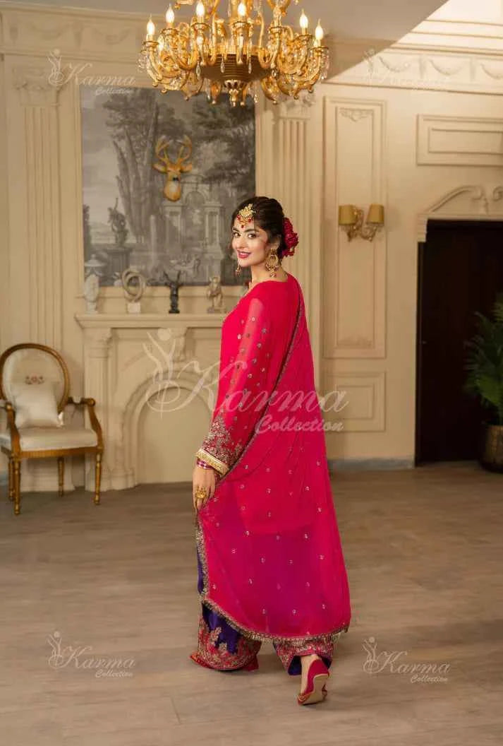 KC 466 S PNK FARSHI SHALWAR | ROOHI