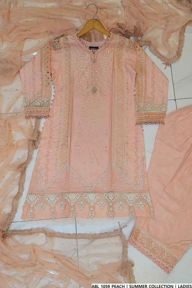 ABL 1059 PEACH | FARSHI SHALWAR