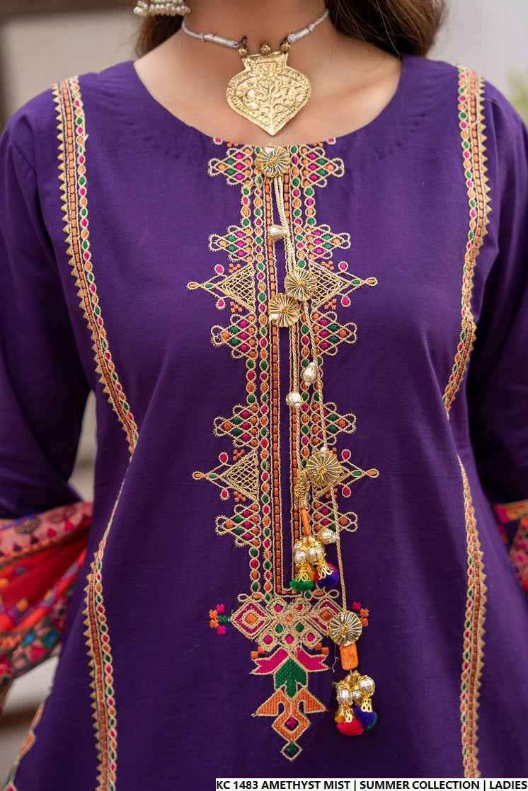 KC 1483 AMETHYST MIST | FARSHI SHALWAR