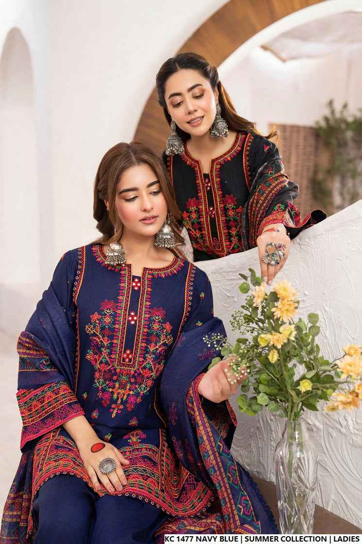 KC 1477 NAVY BLUE | FARSHI SHALWAR