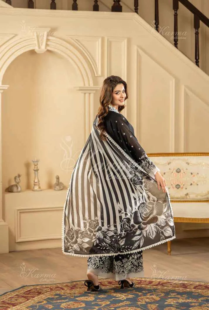 KC 469 BLK FARSHI SHALWAR | ROOHI