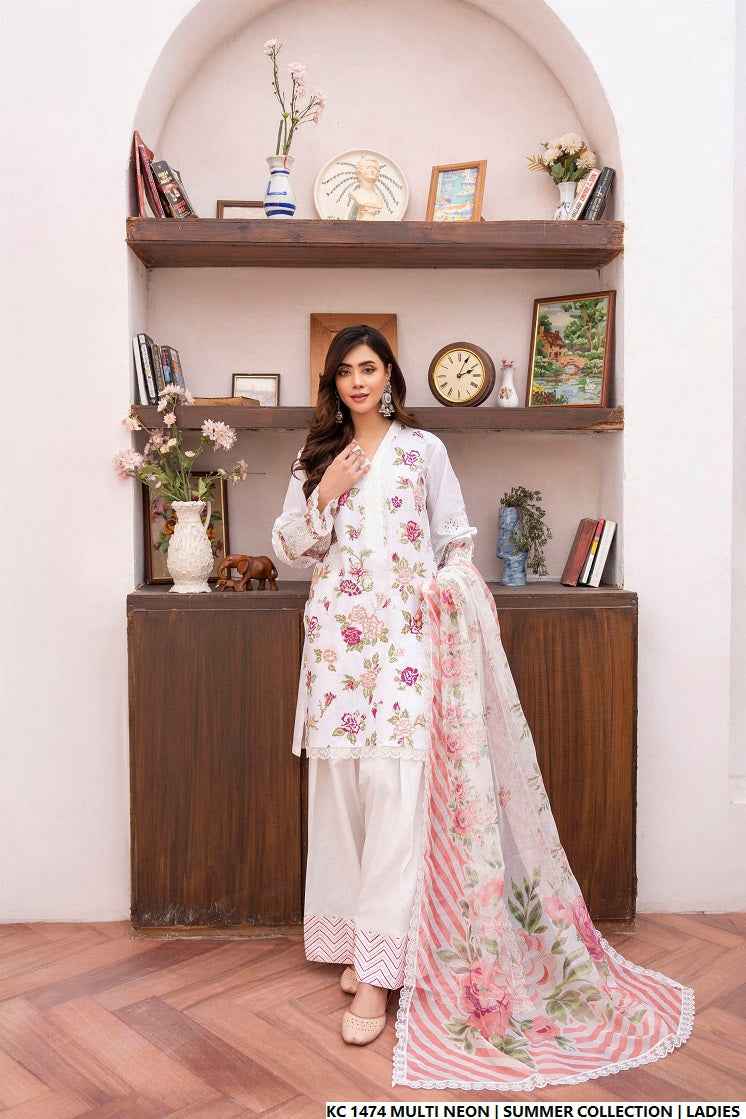 KC 1474 MULTI NEON FARSHI SHALWAR