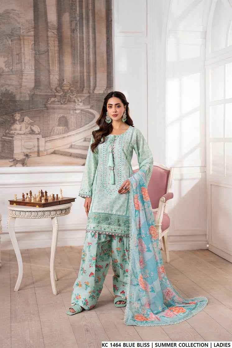 KC 1464 BLUE BLISS | FARSHI SHALWAR
