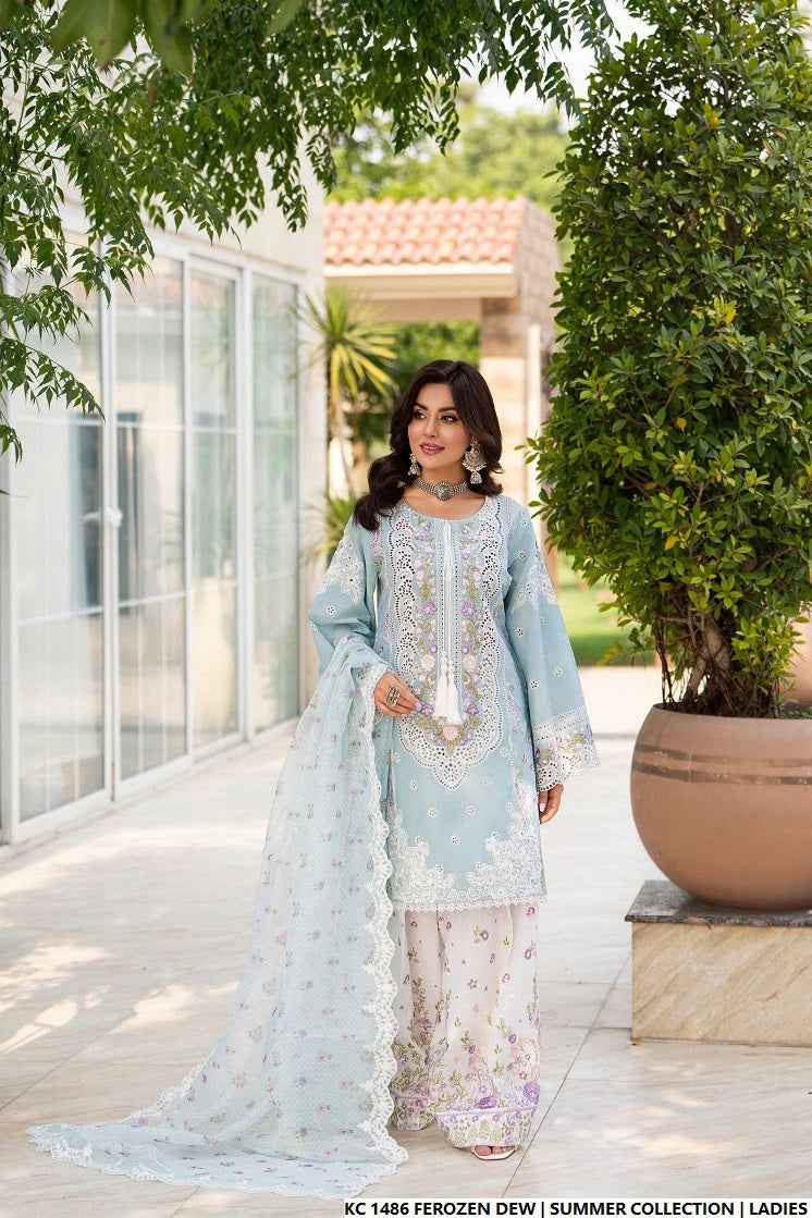 KC 1486 FEROZEN DEW | FARSHI SHALWAR