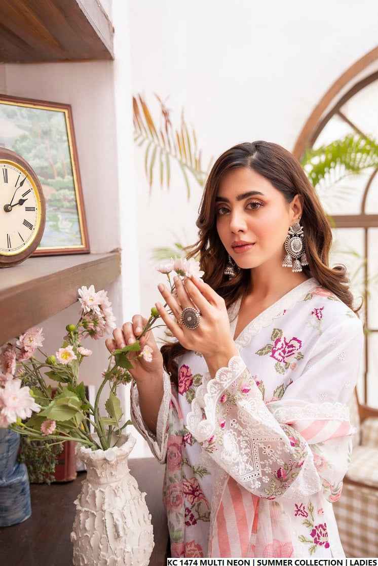 KC 1474 MULTI NEON FARSHI SHALWAR