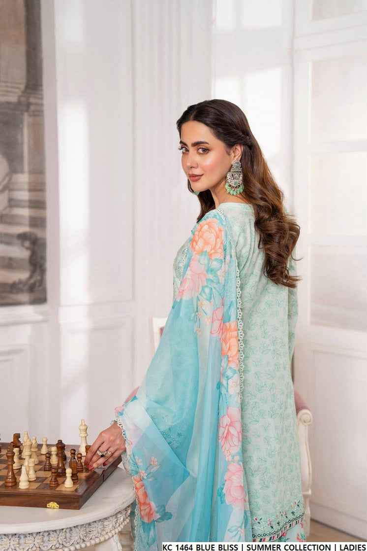 KC 1464 BLUE BLISS | FARSHI SHALWAR