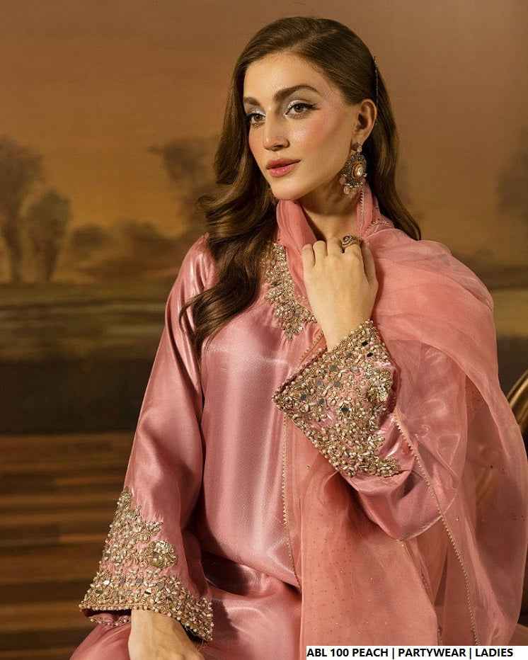 ABL 100 PEACH | FARSHI SHALWAR