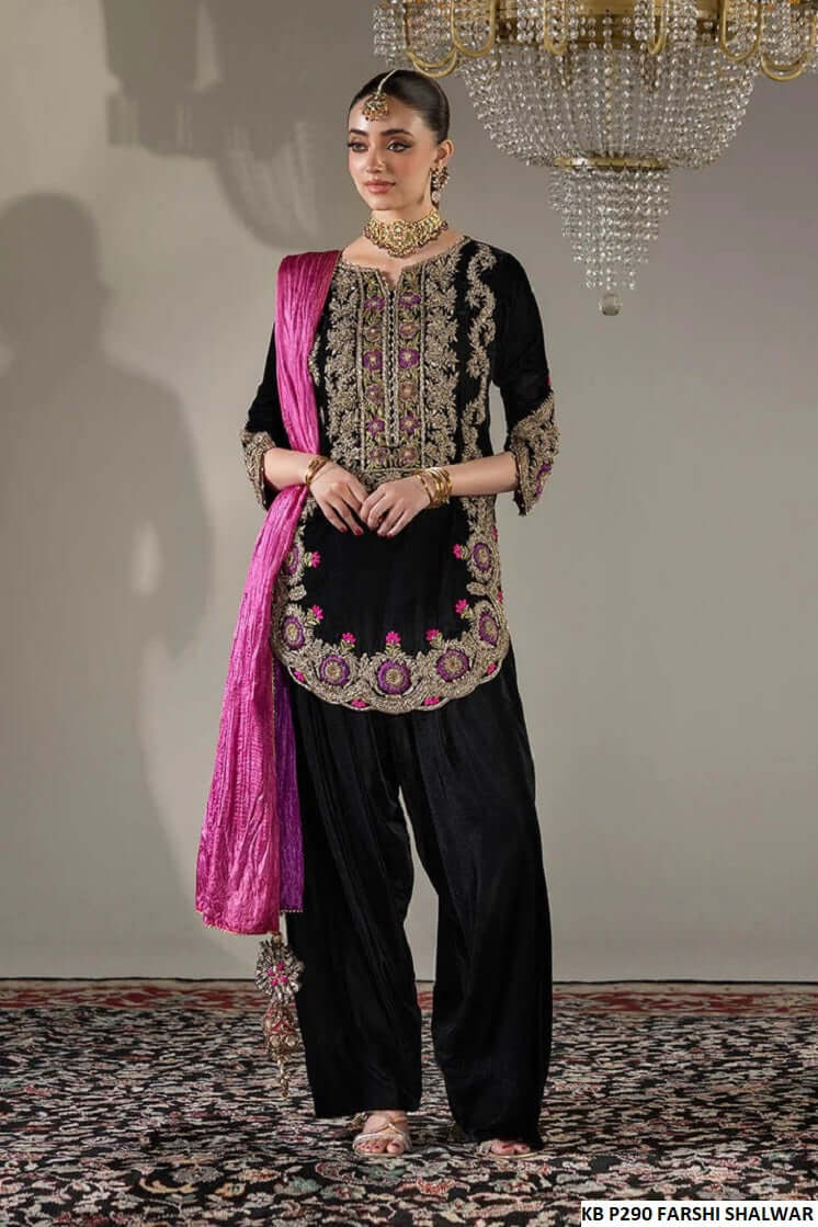 Khuda Baksh Collection Pakistan – Hand-Embroidered Luxury Designer Dress by Amir Boutique