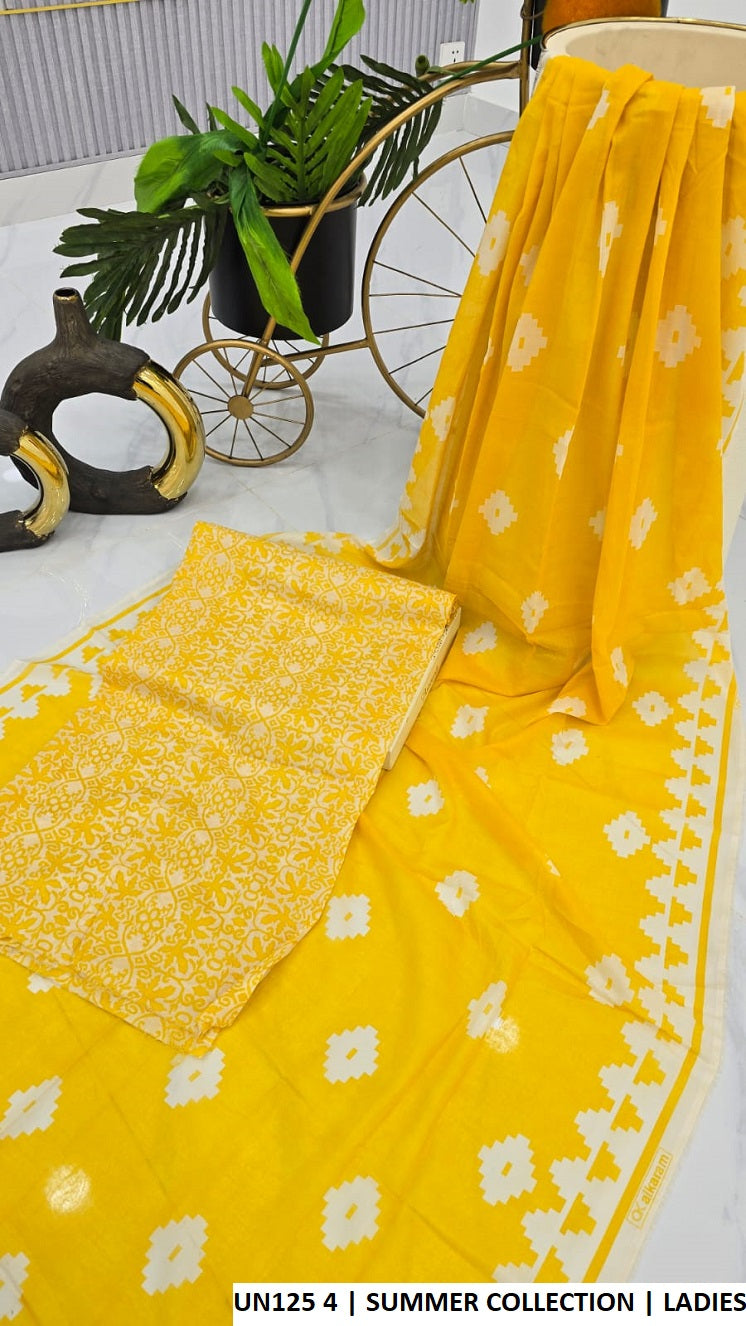 Pakistani women's lawn 2-piece summer casual suit back view